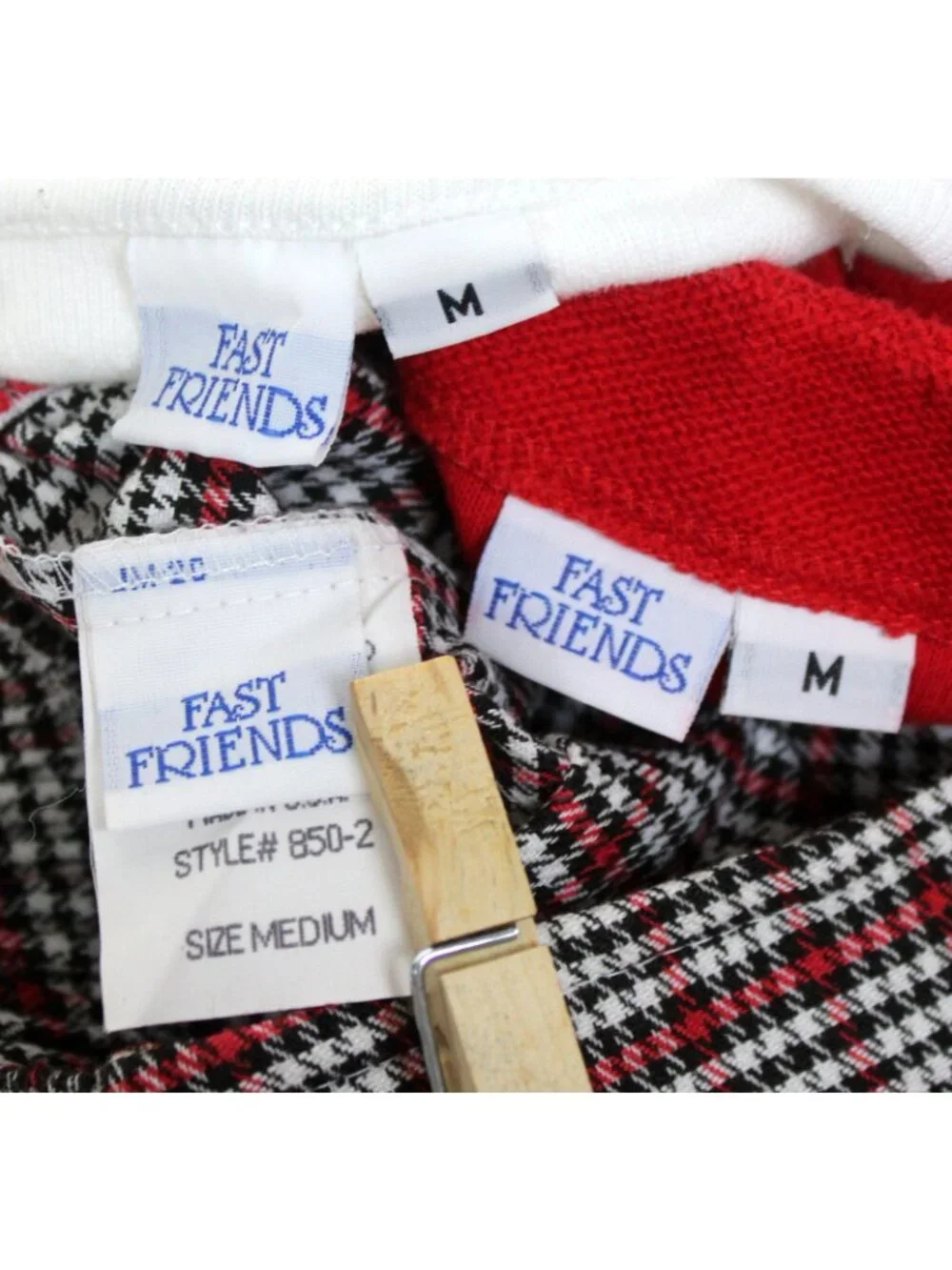 Fast Friends 3pc Outfit Girls Med Skorts Shirt Jacket Plaid Winter Red Scottie D